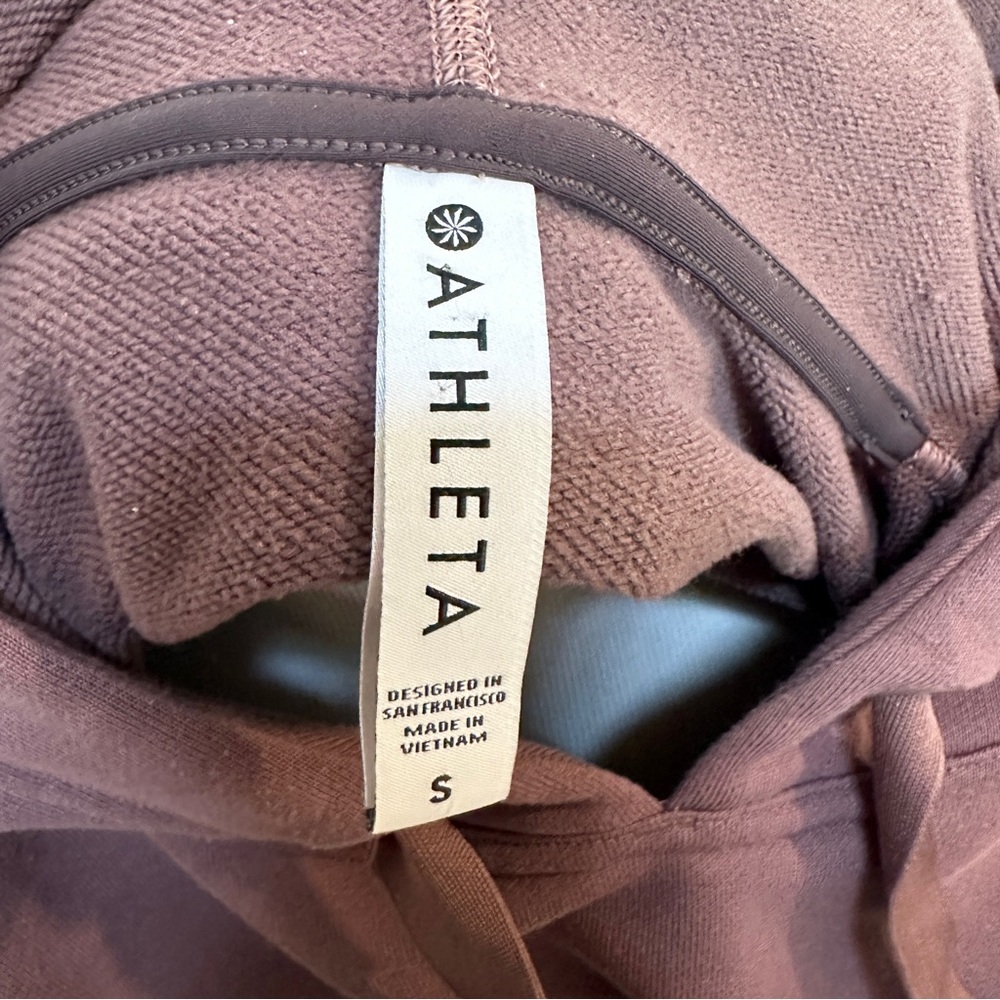 ATHLETA Recover Hoodie Mauve Purple Sweatshirt Women's Sz Small NWOT - Picture 6 of 8
